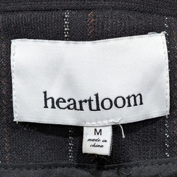 LIKE NEW Heartloom Women's Black Pinstripe Double Breasted Blazer Size M - Picture 11 of 12